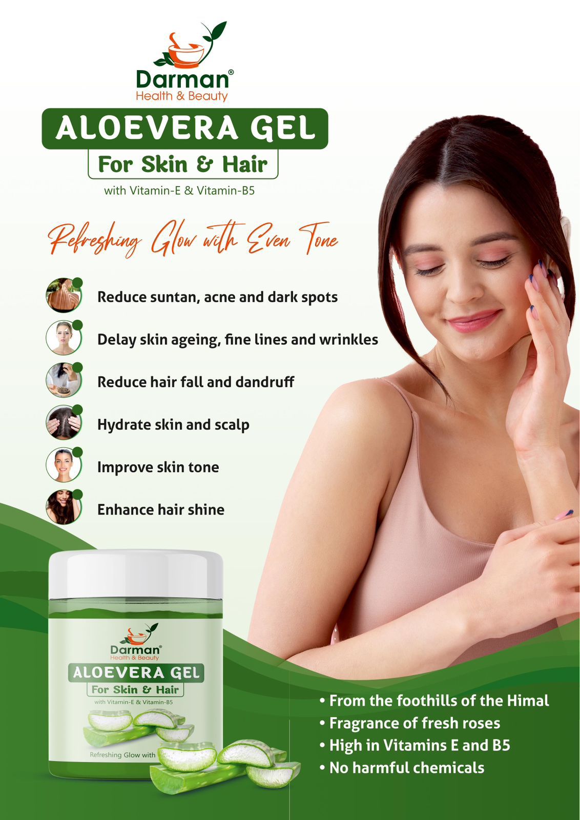  Aloe Vera Jel for Skin & Hair