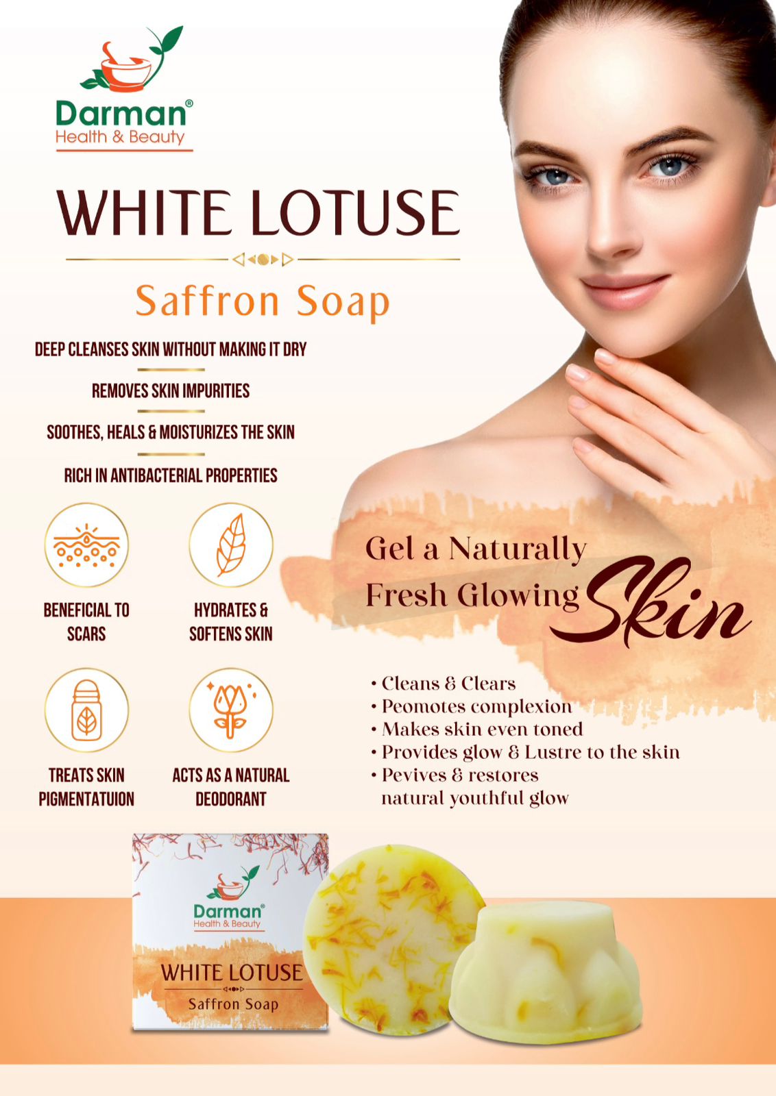  White Lotuse Shappron Soap