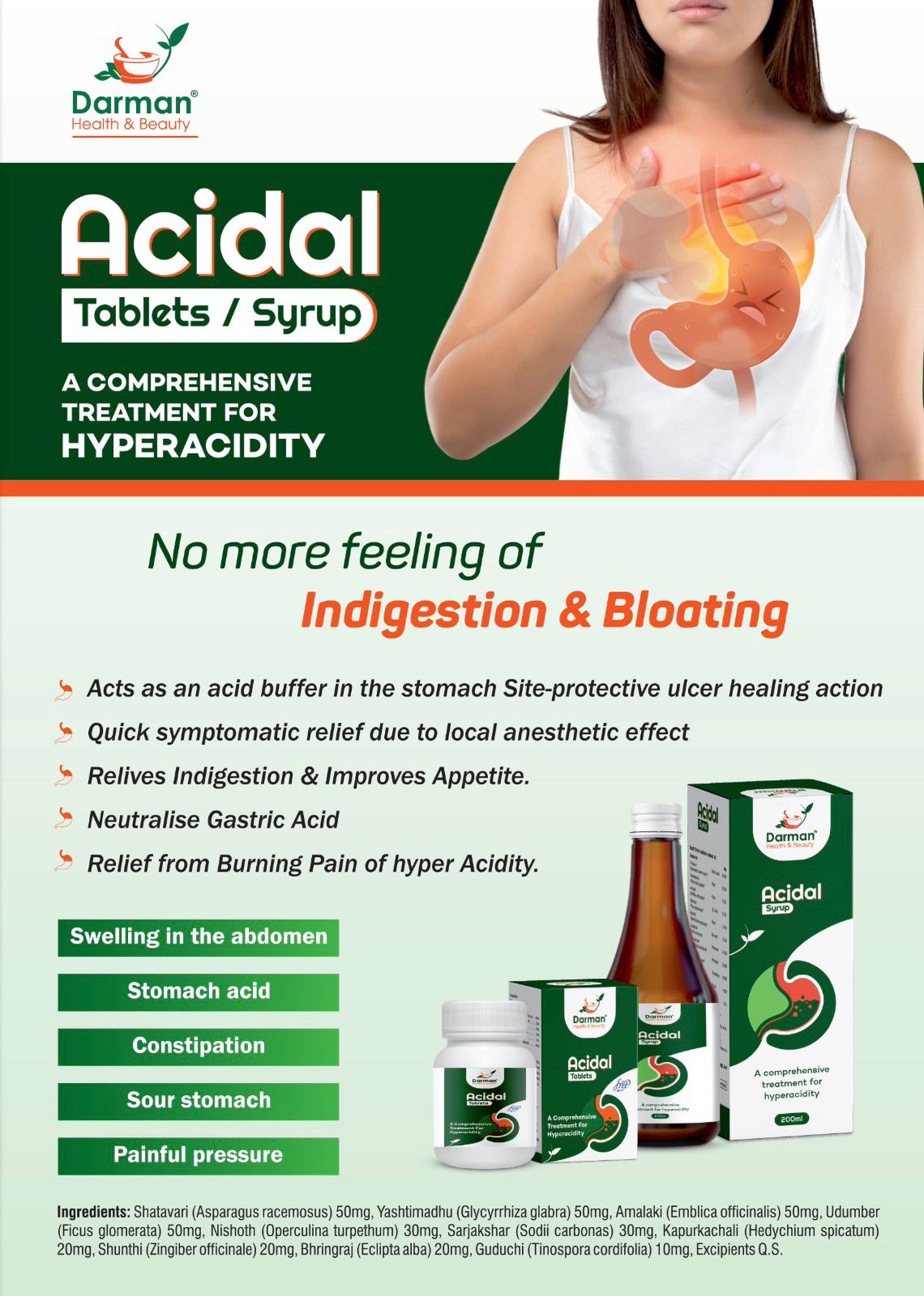 Darman Acidal Tablets/Syrup